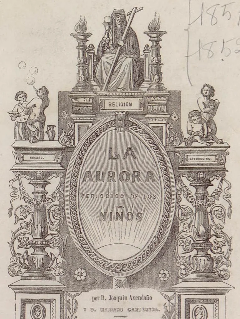 An illustration from La Aurora Madrid 1 1 1851 LA AURORA PERIODICO DELO OS NIÑOS, 1851, leaf 0