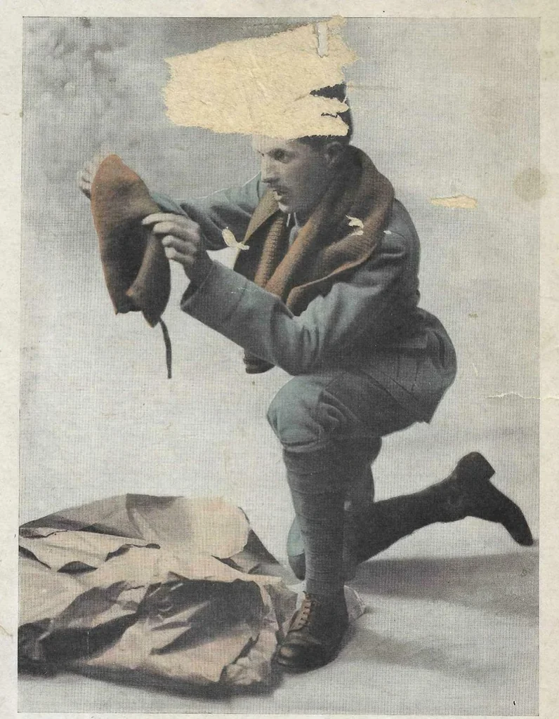 An illustration from La Femme et La Guerre, 1914, leaf 0