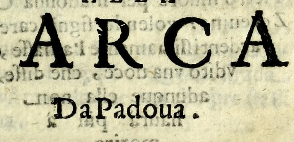 An illustration from La barca da Padoua : ove si raccontano da passaggieri fauole, motti, sentenze, burle : con noua aggionta, 1663, leaf 105