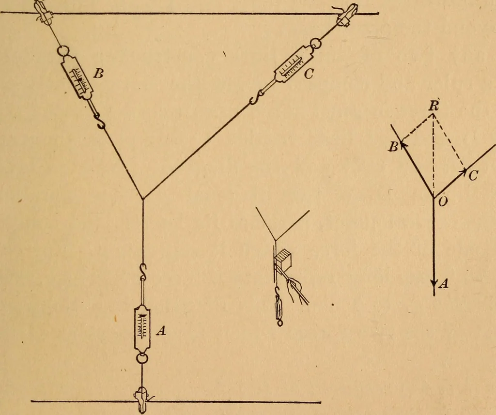 An illustration from A laboratory manual in physics, to accompany Black and Davis' "Practical physics for secondary schools,", 1913, leaf 46