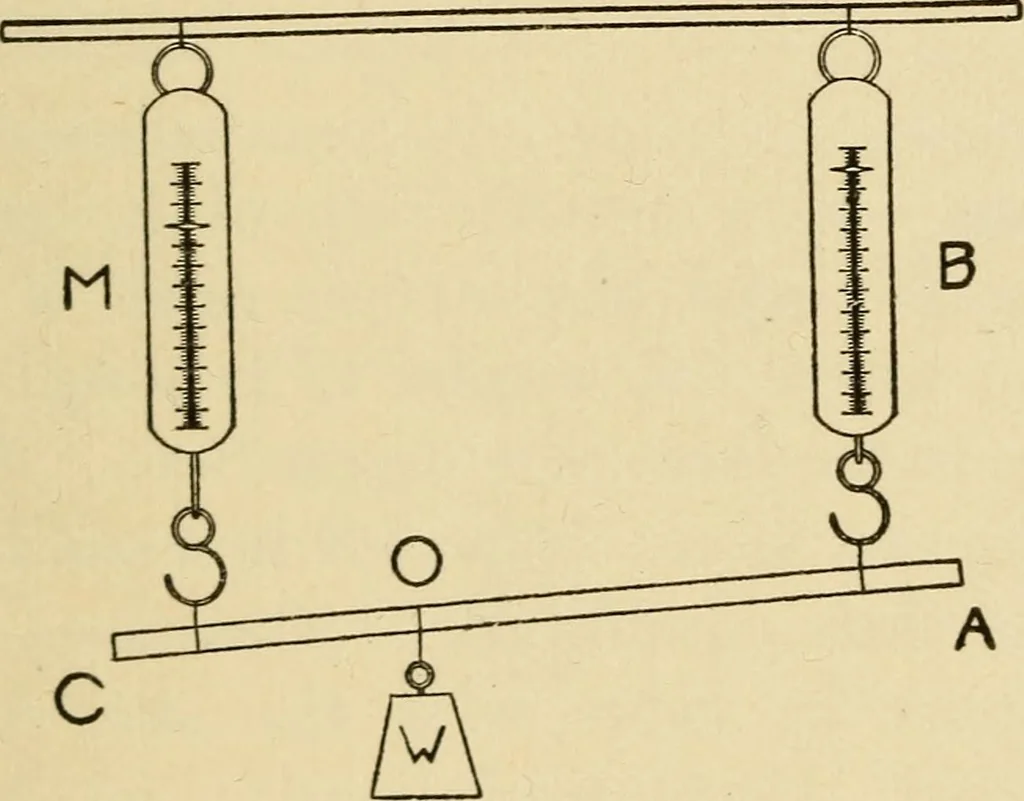 An illustration from Laboratory manual in physics, 1912, leaf 17