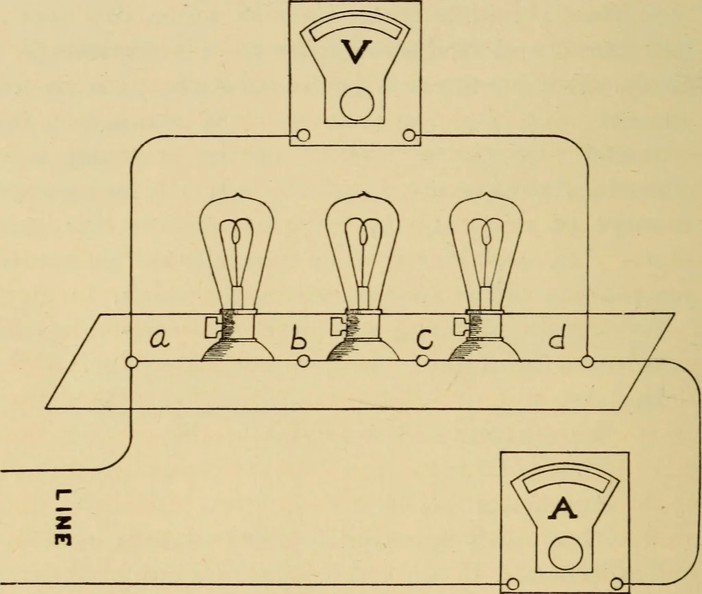 An illustration from Laboratory manual in physics, 1912, leaf 64