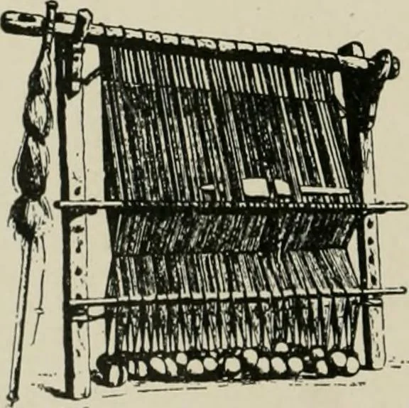 An illustration from Labor-saving looms : a brief treatise on plain weaving and the recent improvements in that line, with special reference to the Northrop looms manufactured by Draper Company, Hopedale, Mass., U.S.A, 1905, leaf 15