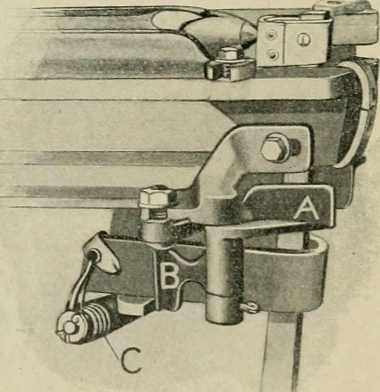 An illustration from Labor-saving looms : a brief treatise on plain weaving and the recent improvements in that line, with special reference to the Northrop looms manufactured by Draper Company, Hopedale, Mass., U.S.A, 1905, leaf 221