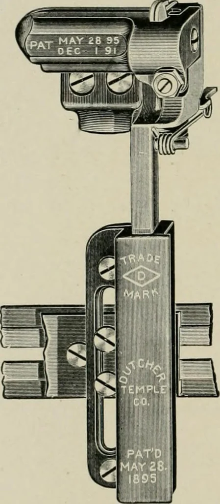 An illustration from Labor-saving looms : a brief treatise on plain weaving and the recent improvements in that line, with special reference to the Northrop looms manufactured by Draper Company, Hopedale, Mass., U.S.A, 1905, leaf 53