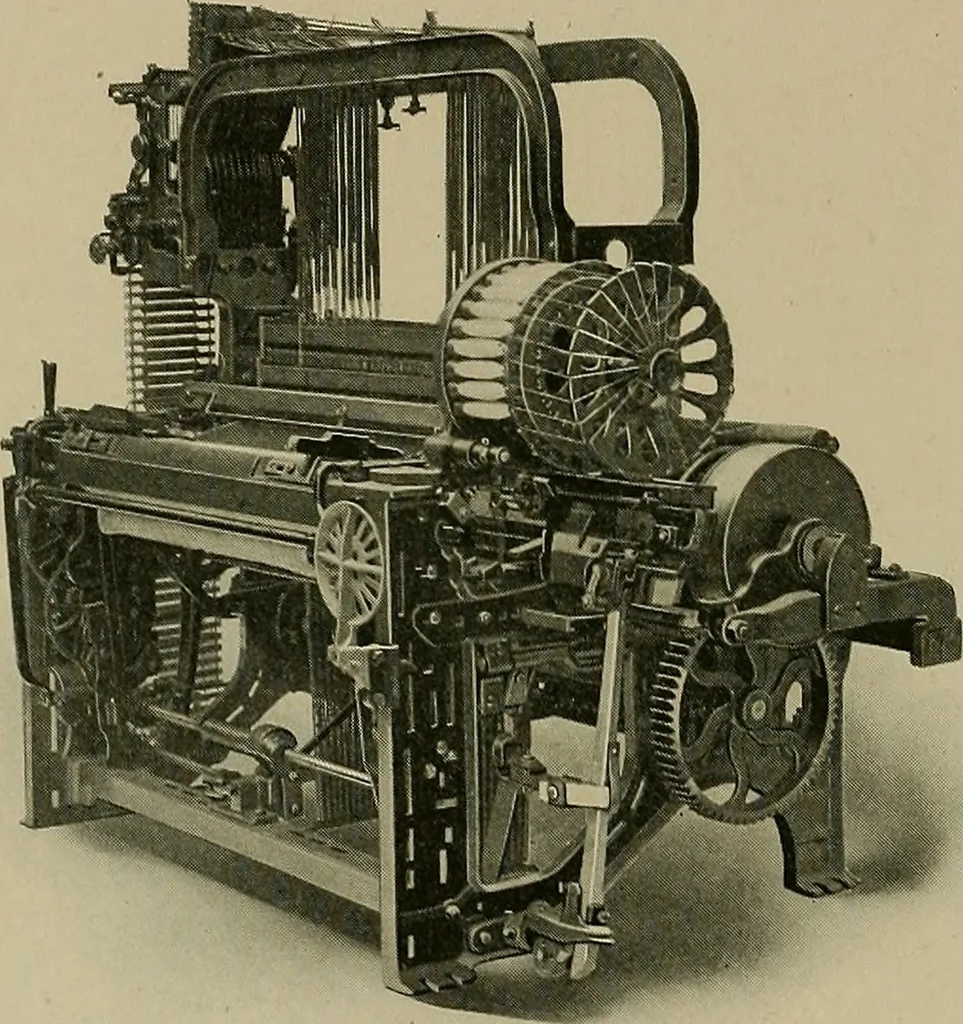 An illustration from Labor-saving looms, 1907, leaf 73