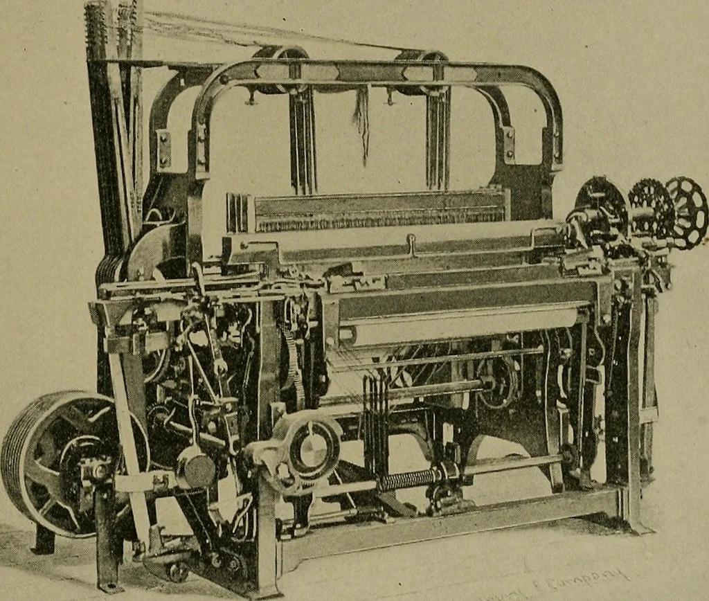 An illustration from Labor-saving looms, 1907, leaf 74