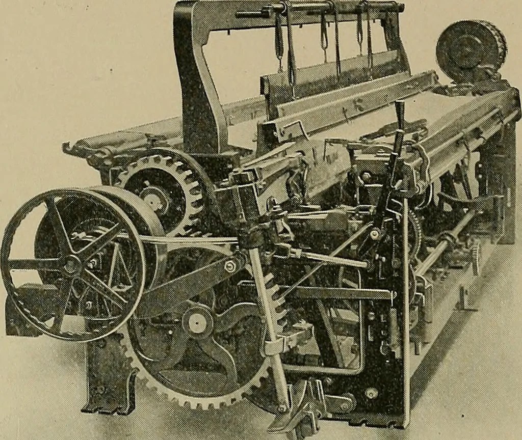 An illustration from Labor-saving looms, 1907, leaf 75