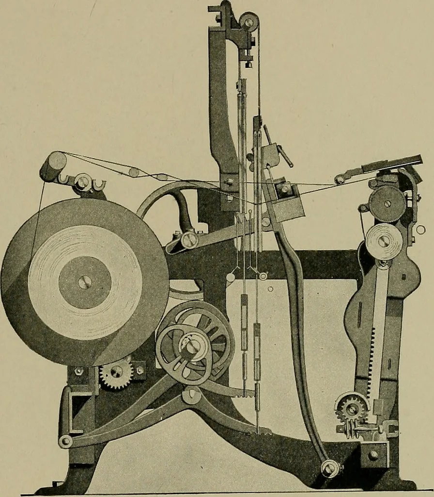 An illustration from Labor-saving looms, 1907, leaf 92