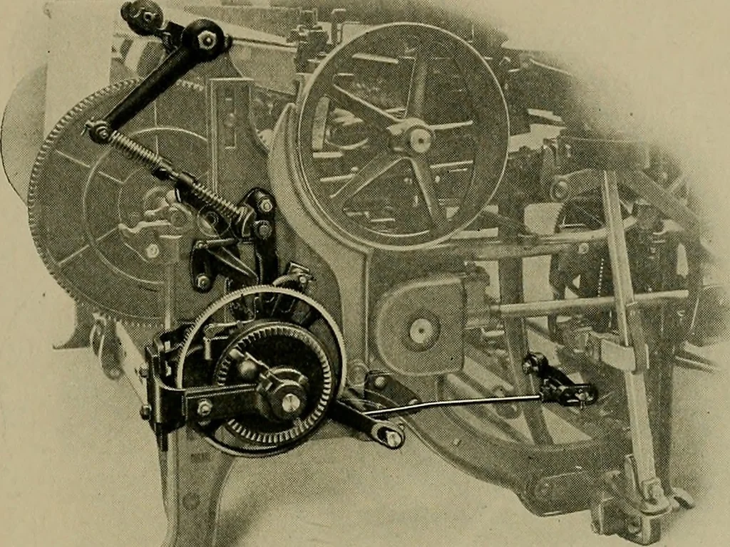 An illustration from Labor-saving looms, 1907, leaf 94