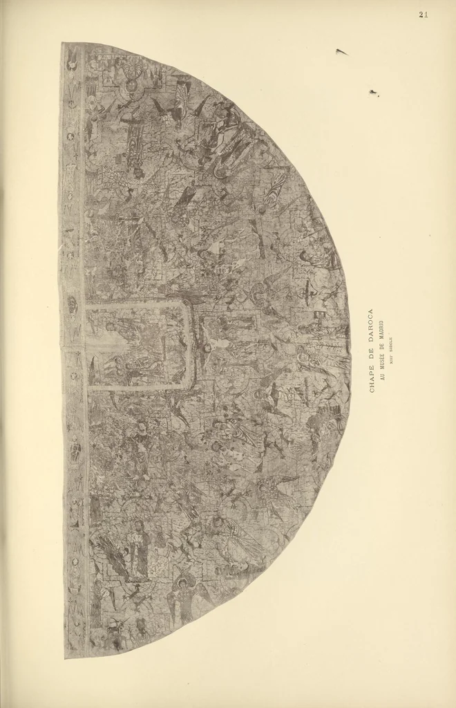 An illustration from La broderie du XIe siÃ¨cle jusqu'Ã nos jours d'aprÃ¨s des spÃ©cimens authentiques et les anciens inventaires, 1890, leaf 266