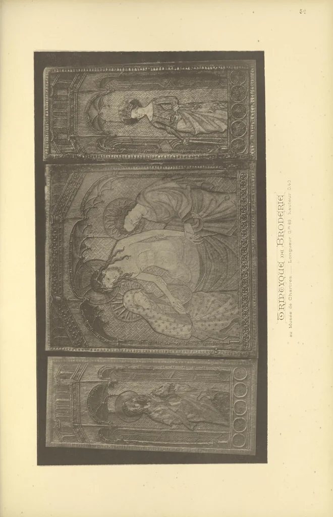 An illustration from La broderie du XIe siÃ¨cle jusqu'Ã nos jours d'aprÃ¨s des spÃ©cimens authentiques et les anciens inventaires, 1890, leaf 324