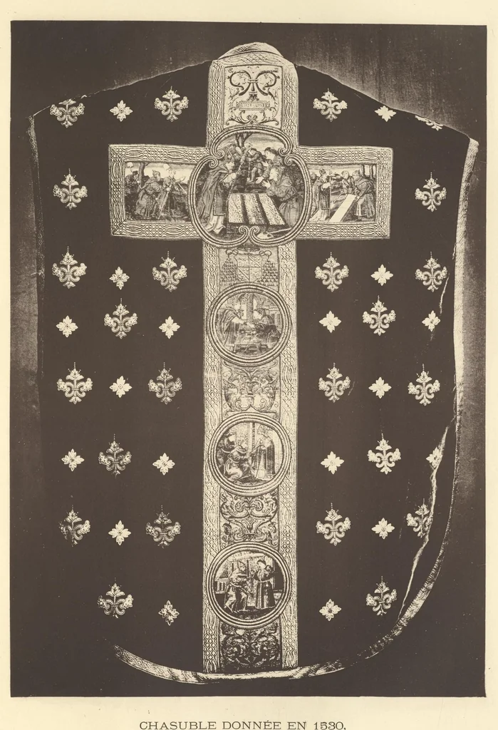 An illustration from La broderie du XIe siÃ¨cle jusqu'Ã nos jours d'aprÃ¨s des spÃ©cimens authentiques et les anciens inventaires, 1890, leaf 370