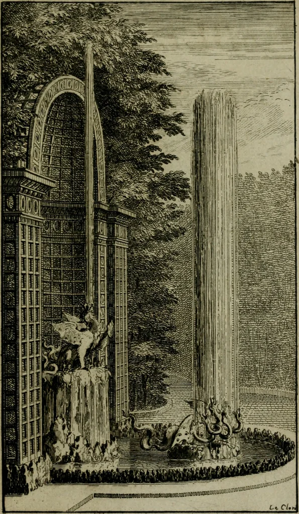 An illustration from Labyrinte de Versailles, 1677, leaf 106