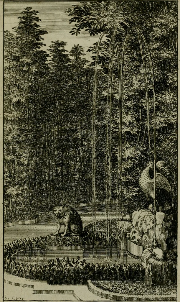 An illustration from Labyrinte de Versailles, 1677, leaf 108