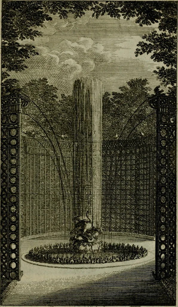 An illustration from Labyrinte de Versailles, 1677, leaf 110