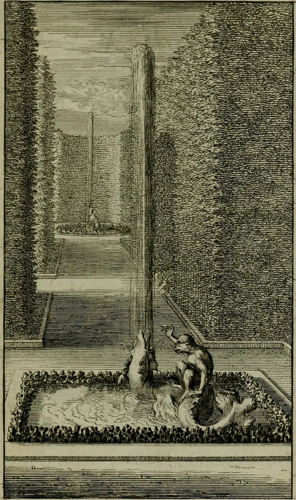 An illustration from Labyrinte de Versailles, 1677, leaf 112