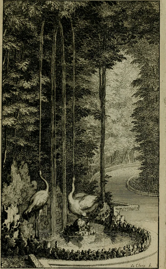 An illustration from Labyrinte de Versailles, 1677, leaf 116