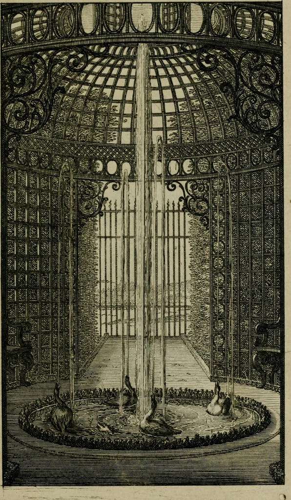 An illustration from Labyrinte de Versailles, 1677, leaf 122