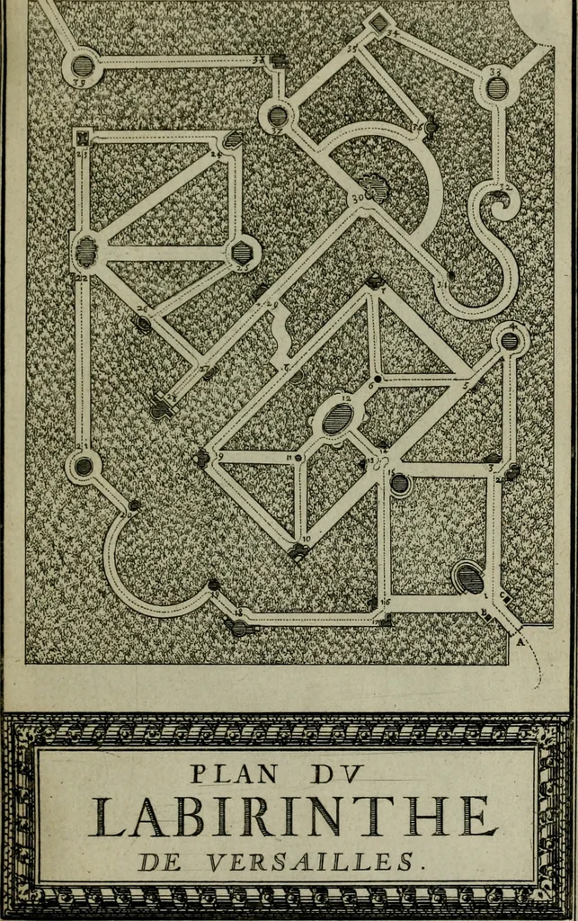 An illustration from Labyrinte de Versailles, 1677, leaf 42