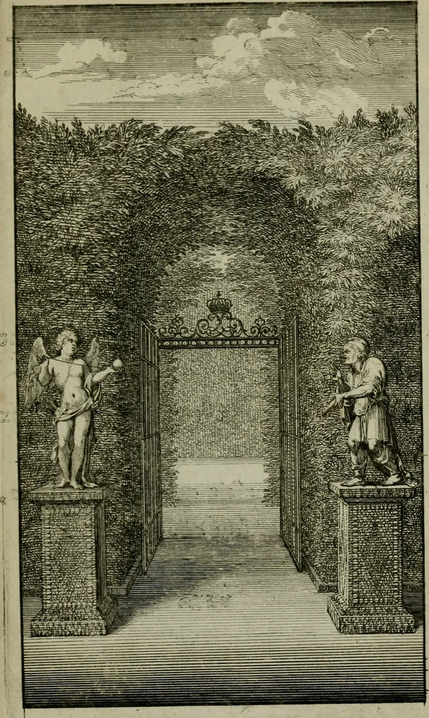 An illustration from Labyrinte de Versailles, 1677, leaf 44