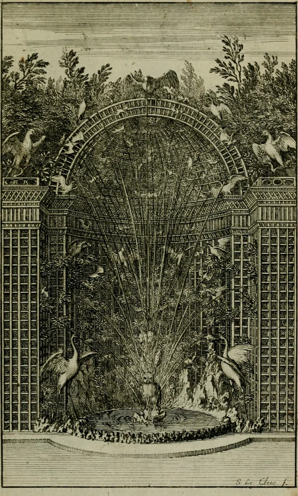 An illustration from Labyrinte de Versailles, 1677, leaf 46
