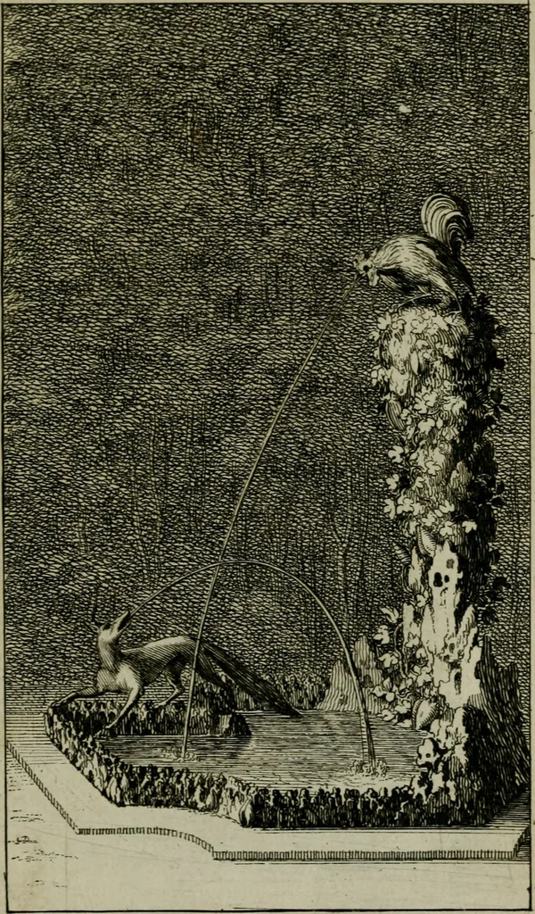An illustration from Labyrinte de Versailles, 1677, leaf 50