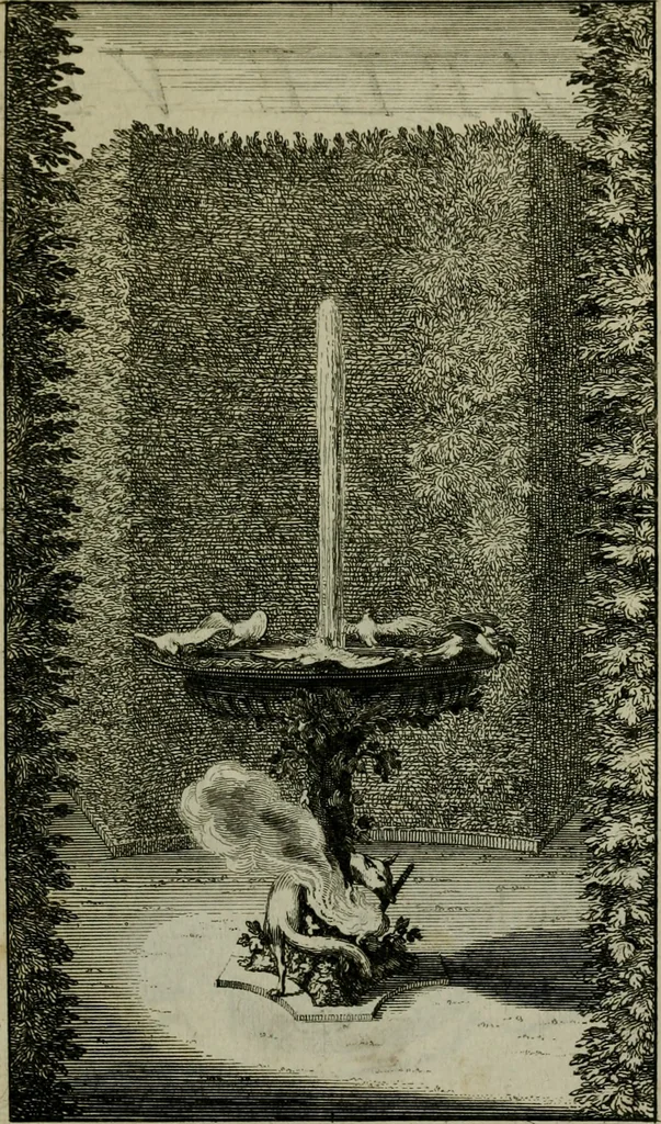 An illustration from Labyrinte de Versailles, 1677, leaf 56