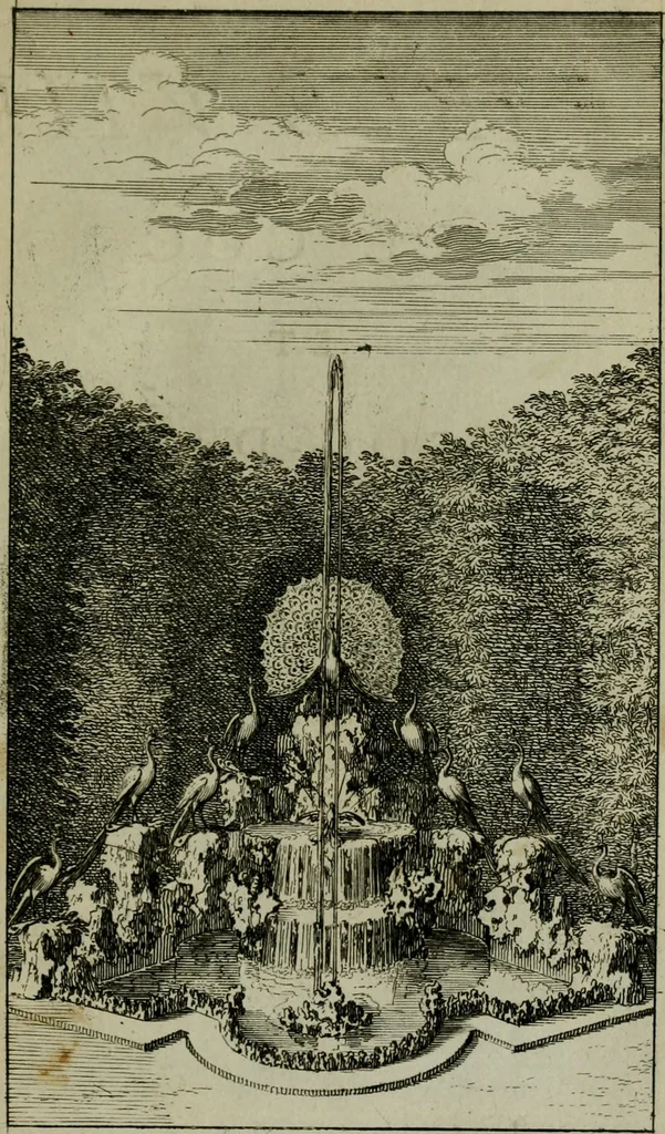 An illustration from Labyrinte de Versailles, 1677, leaf 58