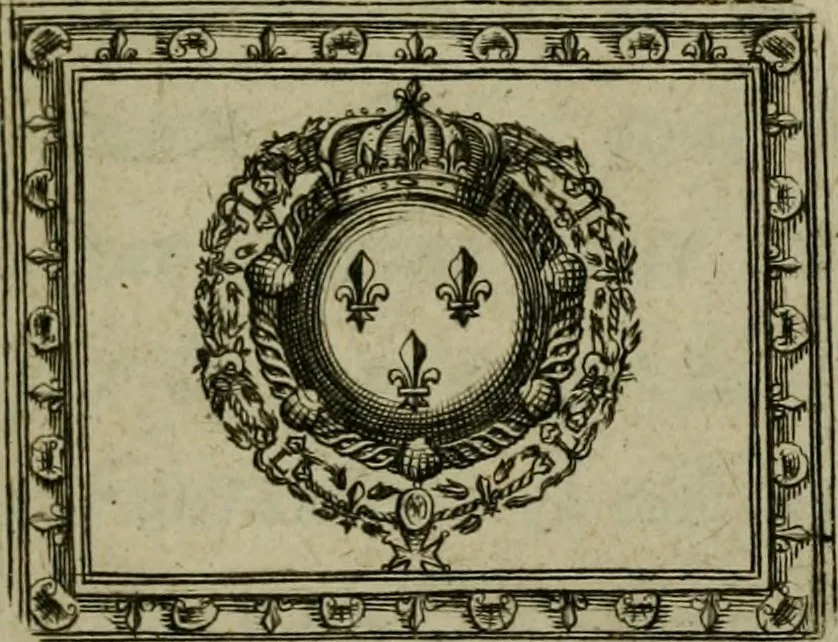 An illustration from Labyrinte de Versailles, 1677, leaf 6