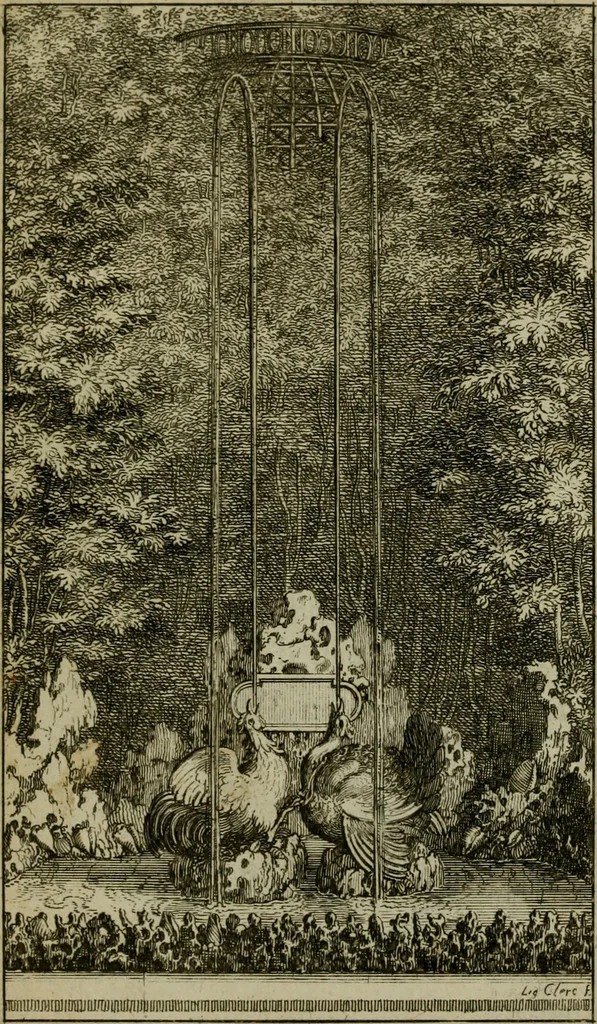 An illustration from Labyrinte de Versailles, 1677, leaf 60