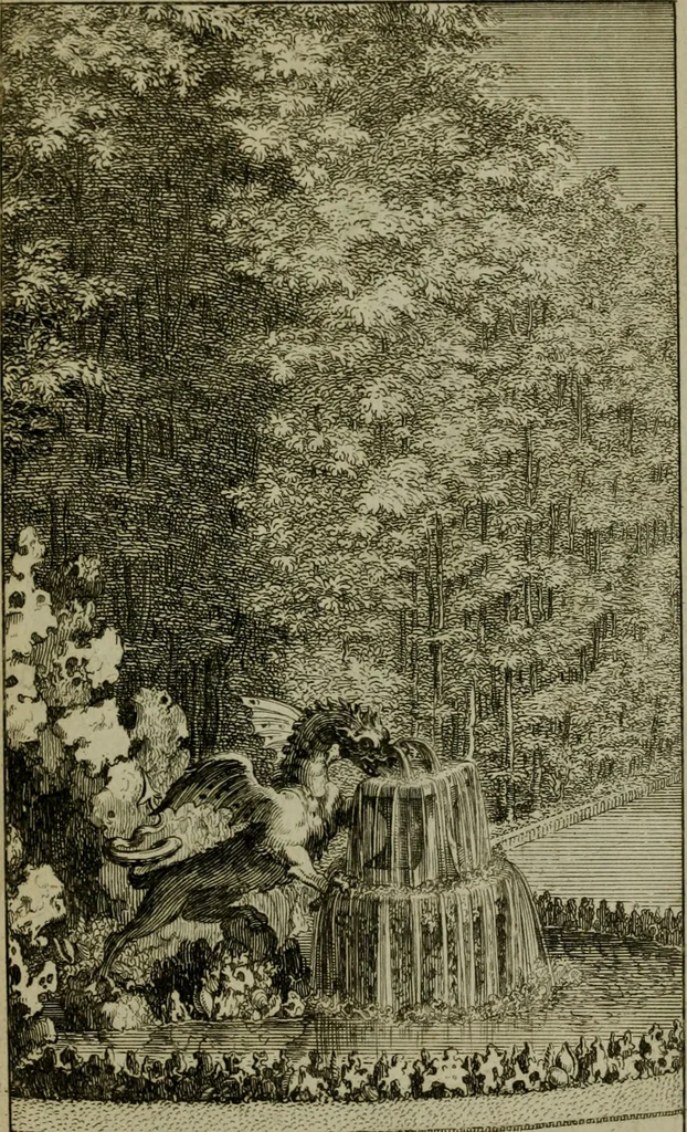 An illustration from Labyrinte de Versailles, 1677, leaf 64
