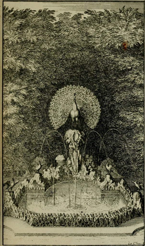 An illustration from Labyrinte de Versailles, 1677, leaf 76
