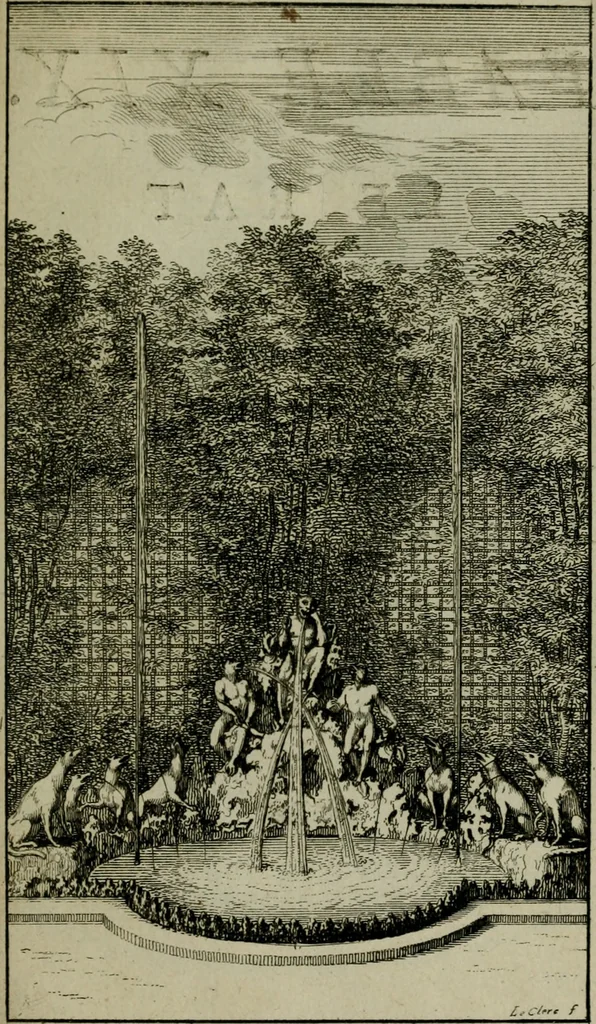 An illustration from Labyrinte de Versailles, 1677, leaf 80