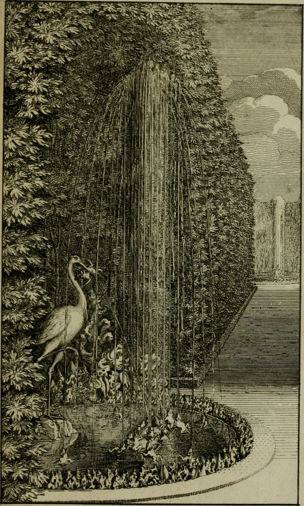 An illustration from Labyrinte de Versailles, 1677, leaf 96