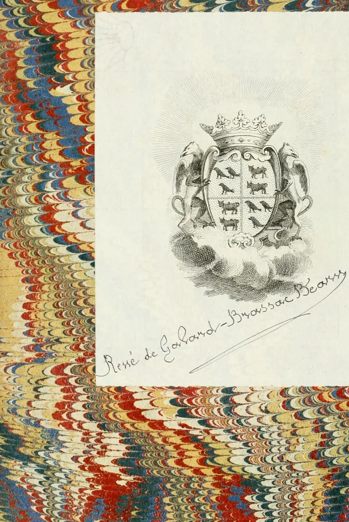 An illustration from Labyrinthe royal de l'Hercule gaulois triomphant : sur le suject des fortunes, batailles, victoires, trophées, triomphes, mariage & autres faicts heroiques & memorables de tres-auguste & tres-chrestien prince Henry IIII roy de France & de Navarre : representé à l'entrée trimphante de la royne en la cité d'Avignon, le 19 nouembre l'an MDC, ou sont contenues les magnificences et triomphes dressez à cet effect par ladicte ville, 1601, leaf 1