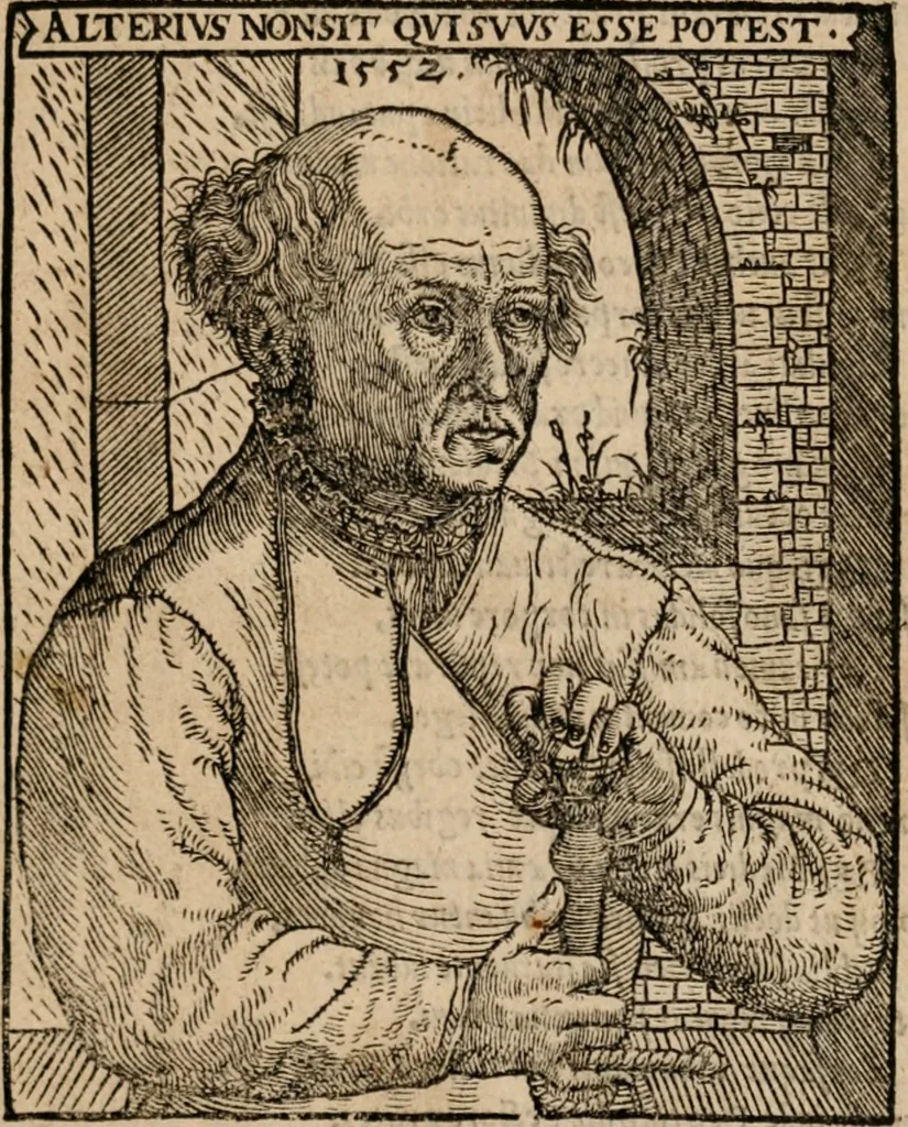 An illustration from Labyrinthus medicorum errantium ... : Cum adjunctis, 1553, leaf 2