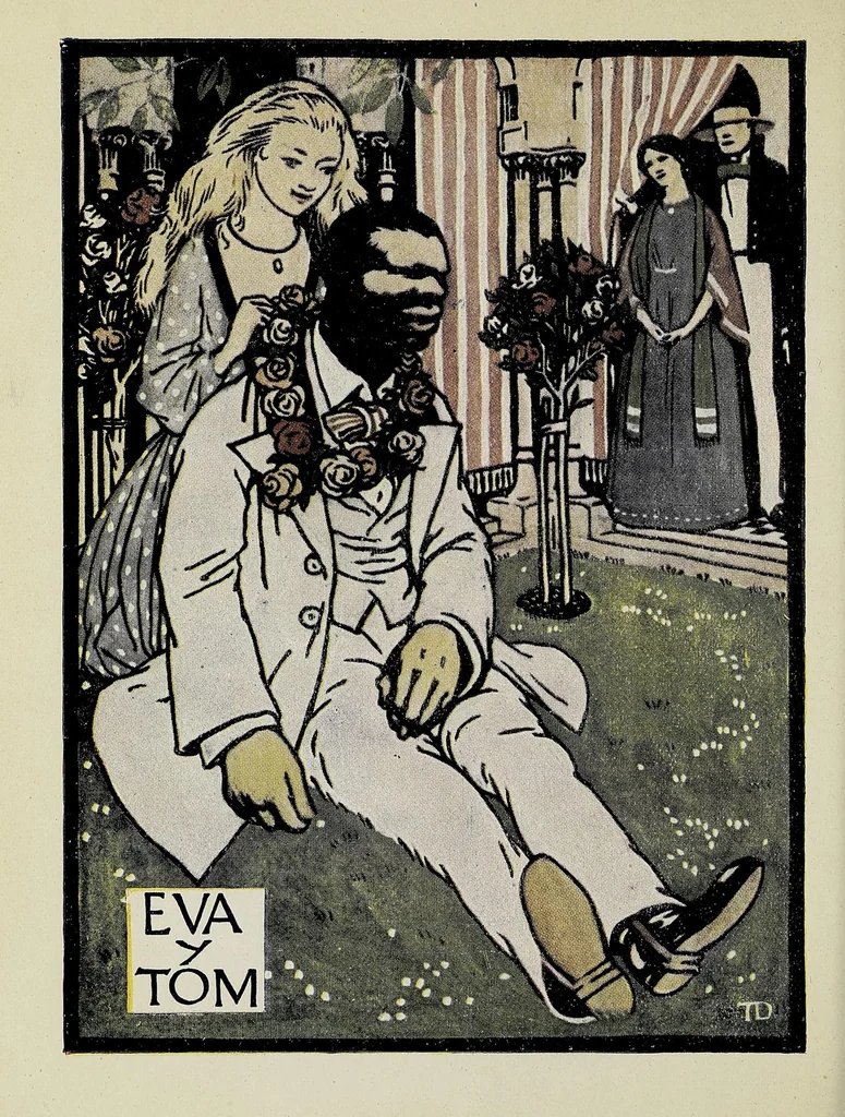 An illustration from La cabaña de Tom, 1918, leaf 46