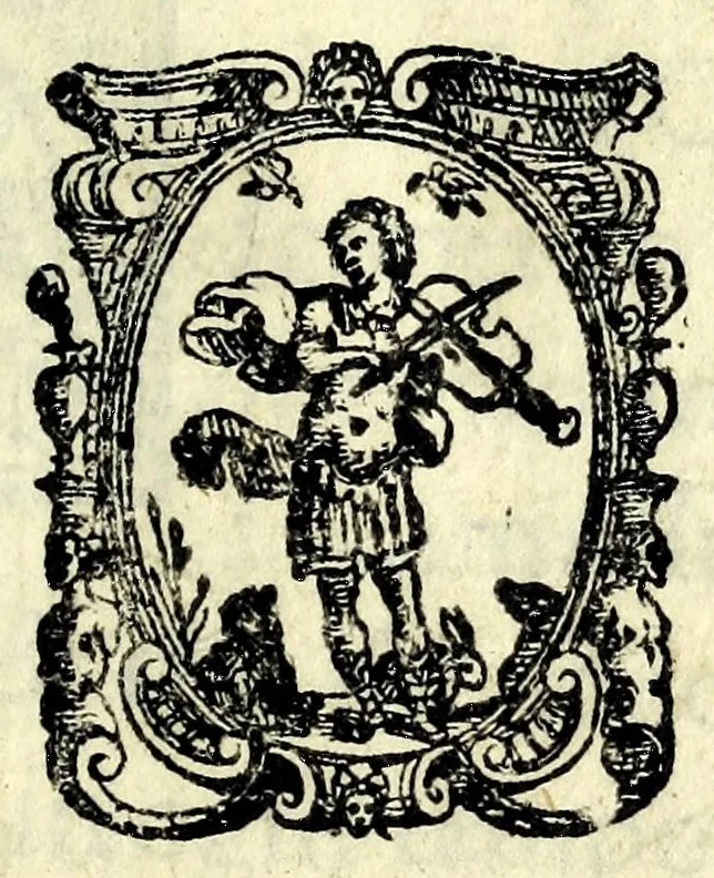 An illustration from La camariera; comedia, 1583, leaf 5