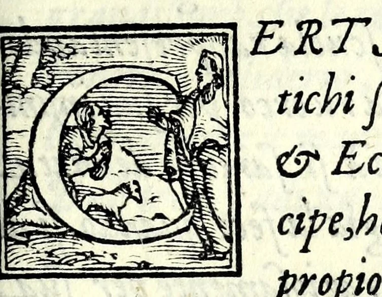 An illustration from La Cangenia : tragicomedia, 1561, leaf 5