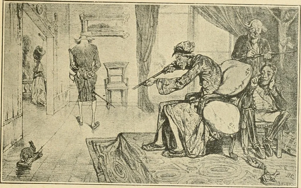 An illustration from La caricature et les caricaturistes ;, 1900, leaf 108