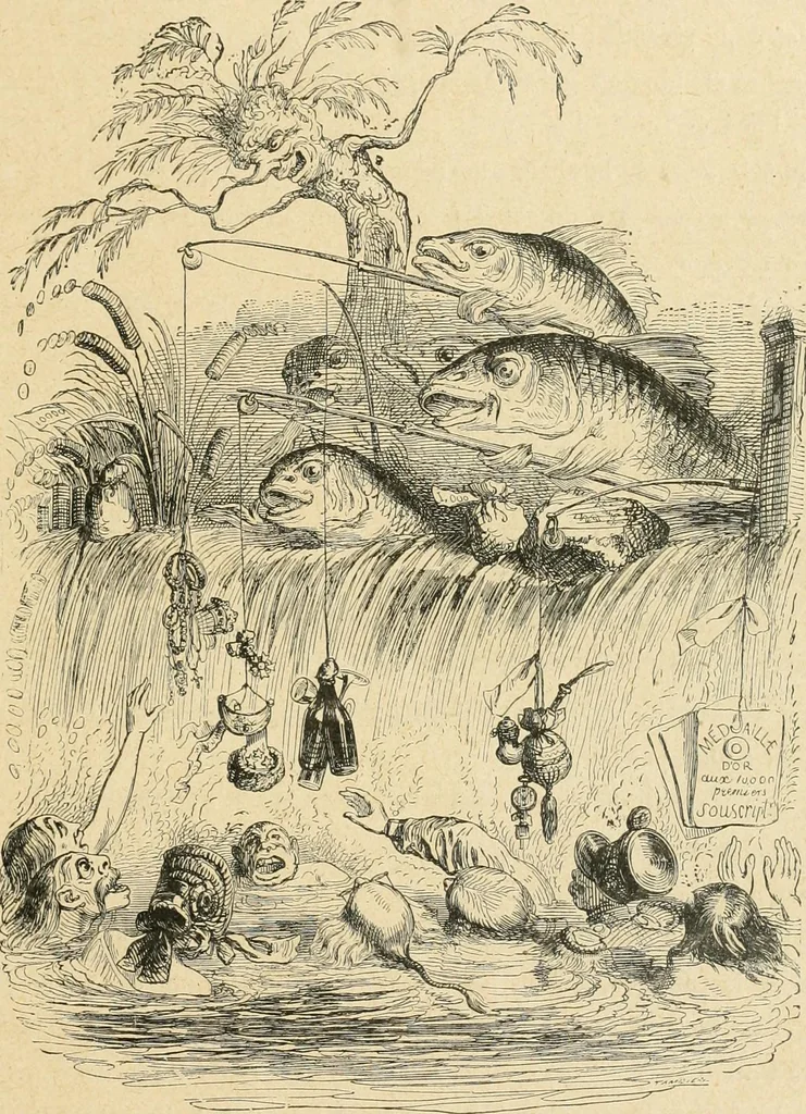 An illustration from La caricature et les caricaturistes ;, 1900, leaf 116