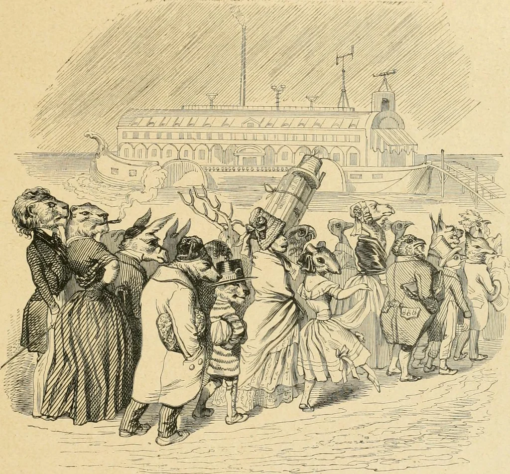 An illustration from La caricature et les caricaturistes ;, 1900, leaf 118
