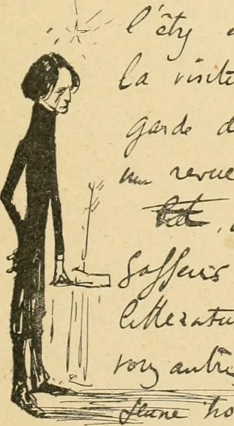 An illustration from La caricature et les caricaturistes ;, 1900, leaf 12