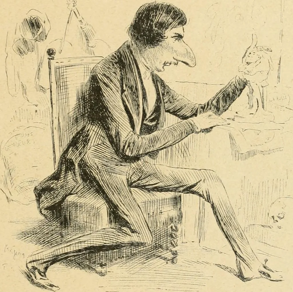 An illustration from La caricature et les caricaturistes ;, 1900, leaf 122