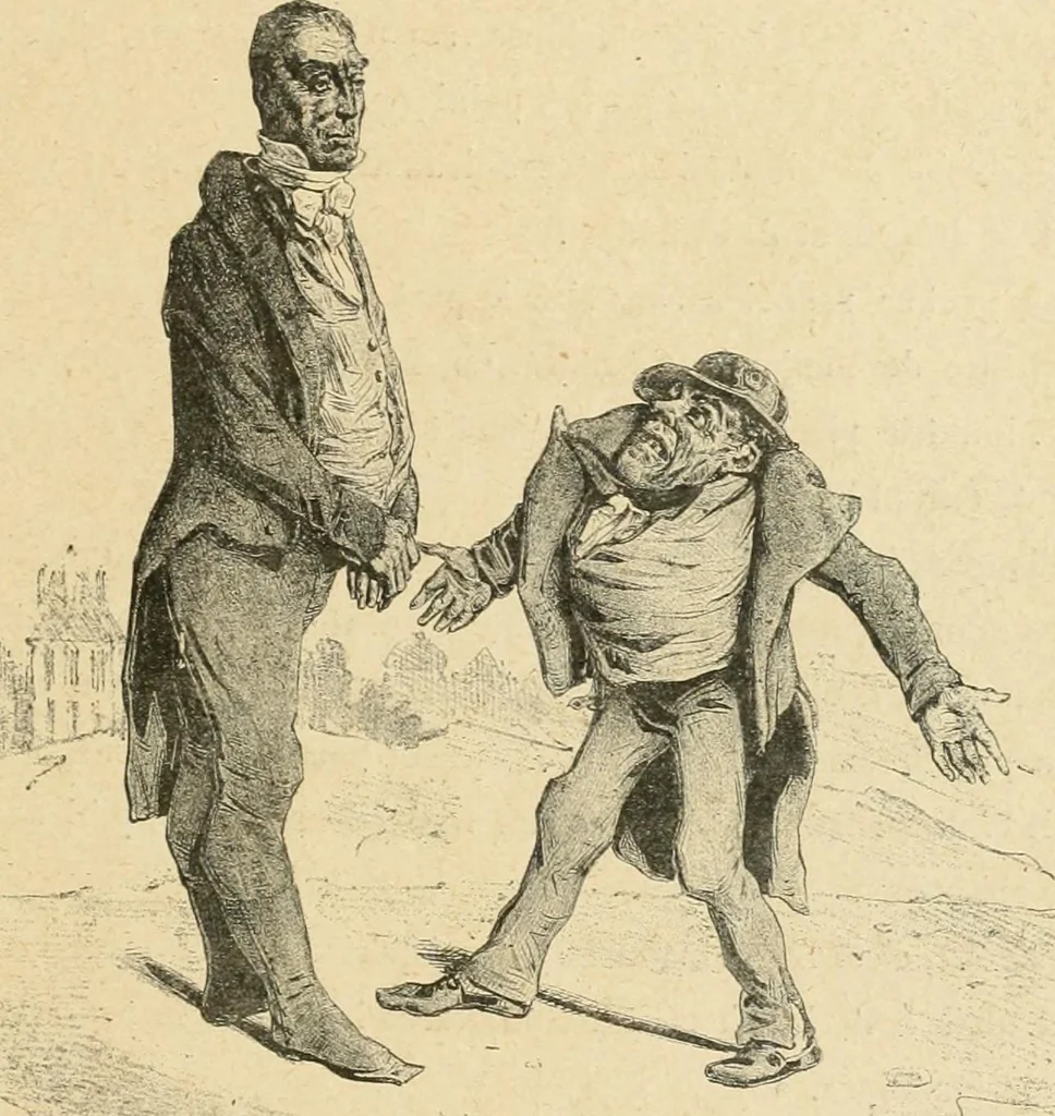 An illustration from La caricature et les caricaturistes ;, 1900, leaf 124