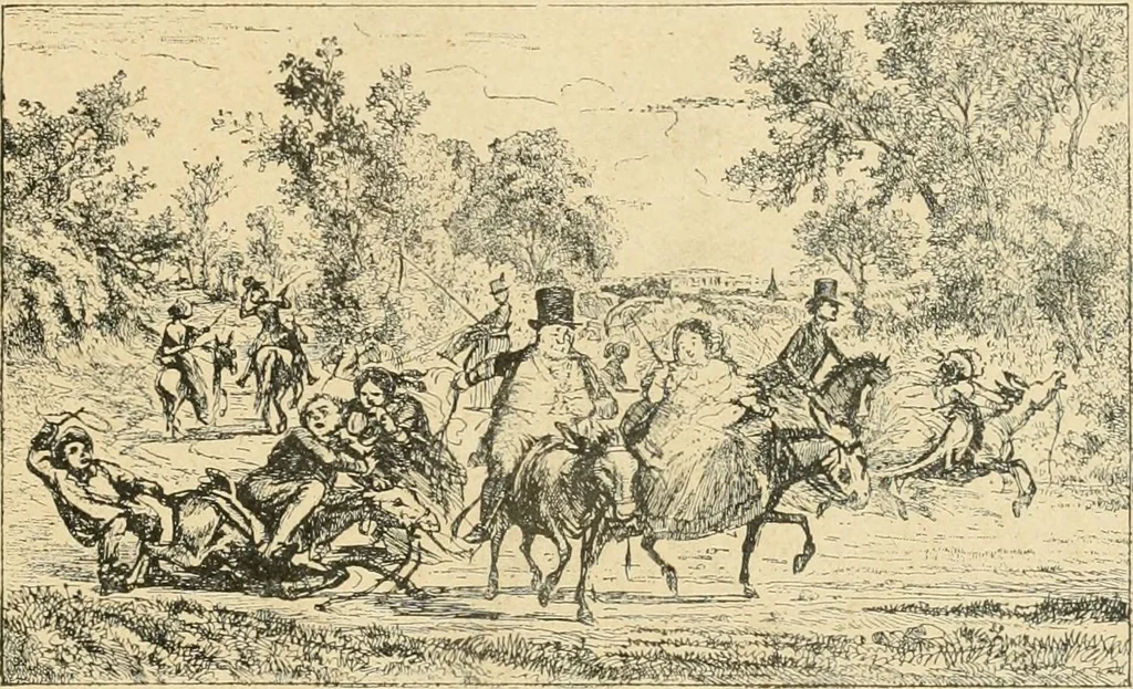An illustration from La caricature et les caricaturistes ;, 1900, leaf 128