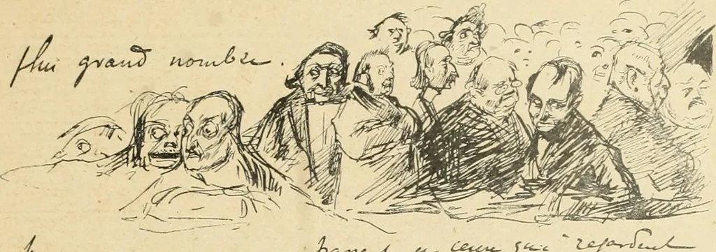 An illustration from La caricature et les caricaturistes ;, 1900, leaf 14