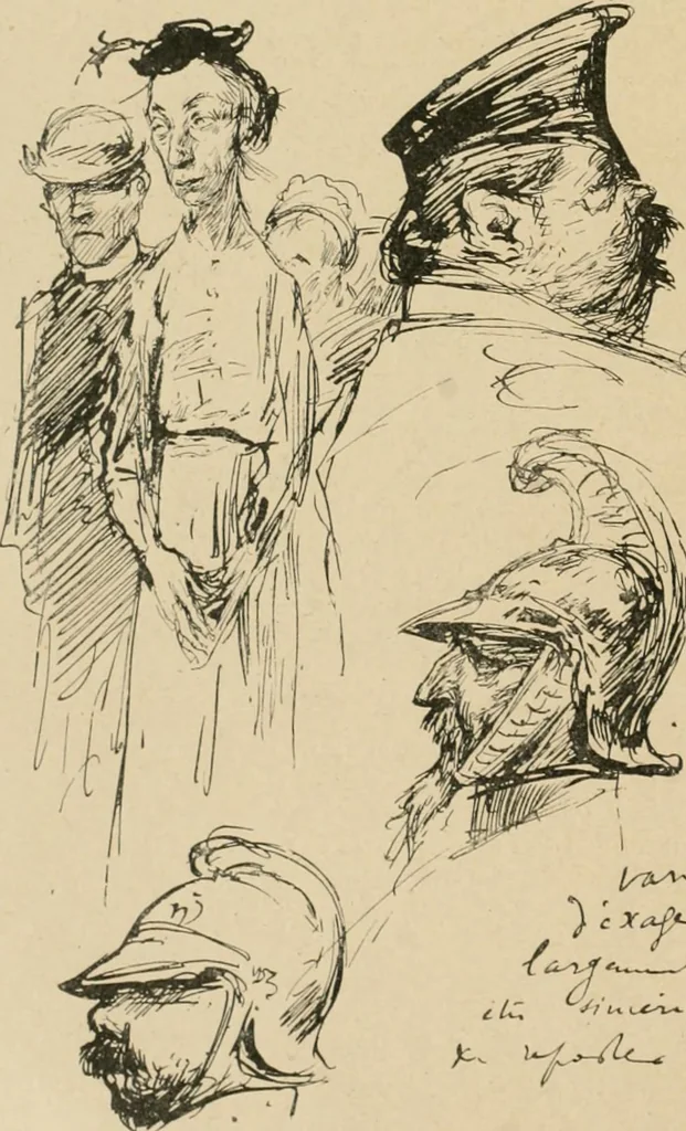 An illustration from La caricature et les caricaturistes ;, 1900, leaf 15