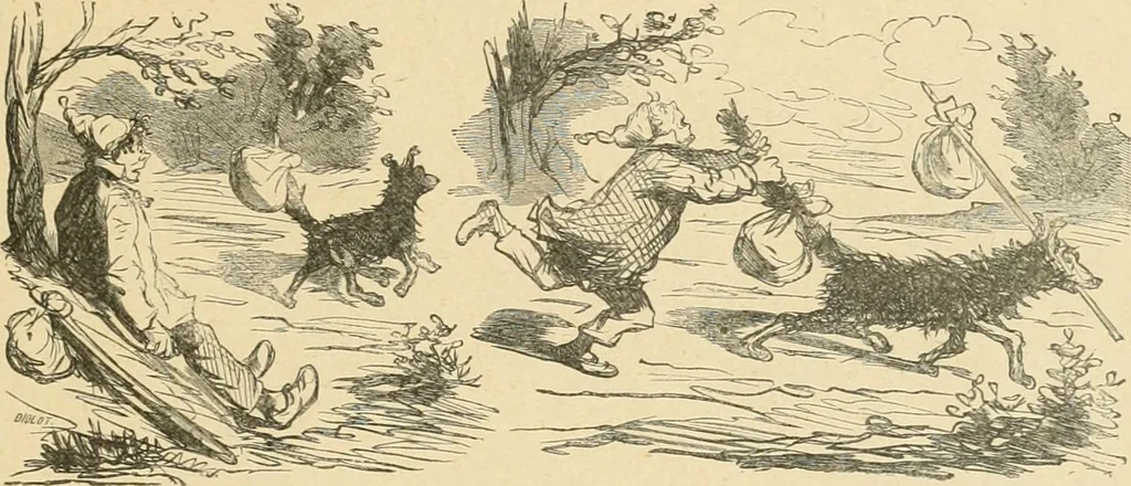 An illustration from La caricature et les caricaturistes ;, 1900, leaf 156